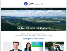 Tablet Screenshot of lipptreuhand.ch